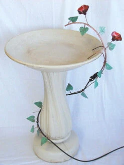 Ivy Leaf Copper Bird Bath Dripper