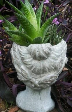 Aphrodite Lady Head Planter -Koziol Houses Shop Aphrodite Head Planter Back View