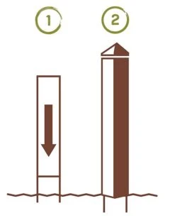 Be Proud Art Pole -Koziol Houses Shop Art Pole Installation