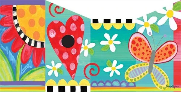 Folk Garden Vinyl Birdhouse 4 Folk Garden Vinyl Birdhouse - Image 2