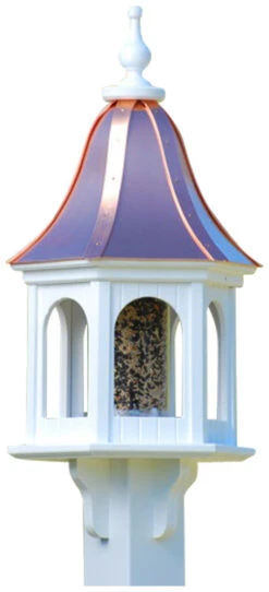 Copper Roof Gazebo Bird Feeder Bell Shape - 28x12 -Koziol Houses Shop BF12 BC PANELS