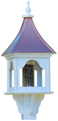 Copper Roof Bird Feeder Square Gazebo - 36x14 -Koziol Houses Shop BF14 SQ BC