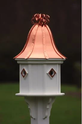 Copper Roof Birdhouse 34x14 Ribbon Detail 4 Portals 3 Copper Roof Birdhouse 34x14 Ribbon Detail 4 Portals