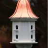 Copper Roof Dovecote Birdhouse 36x14 Ribbon Detail- 8 Perches -Koziol Houses Shop BH14 8 BC 20CURLY