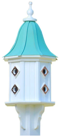 Copper Roof Dovecote Birdhouse 36x14- 8 Portals -Koziol Houses Shop BH14 8CP PC BELL