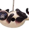 Siamese Cat Wooden Birdhouse 2 Siamese Cat Wooden Birdhouse -Koziol Houses Shop BOB SIAM BH