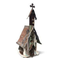 Barn Wood & Tin Church Birdhouses 12 Barn Wood & Tin Church Birdhouses -Koziol Houses Shop Barn Wood Tin Church Birdhouse 3