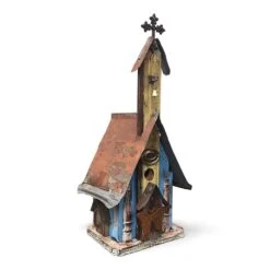 Barn Wood & Tin Church Birdhouses 10 Barn Wood & Tin Church Birdhouses -Koziol Houses Shop Barn Wood Tin Church Birdhouse 5
