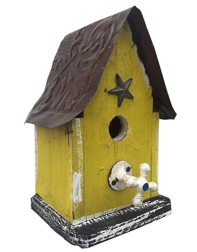Barn Wood & Tin Rustic Birdhouses 8 Barn Wood & Tin Rustic Birdhouses - Image 6
