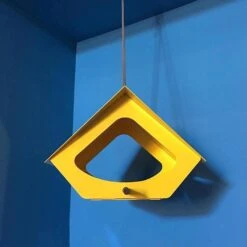 Beekman Fly-Thru Bird Feeder -Koziol Houses Shop Beekman bird feeder yellow