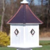 Copper Roof Birdhouse 28x10- 4 Portals -Koziol Houses Shop Copper Roof Birdhouse 28x10 Portals