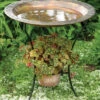 Flamed Bird Bath With Planter -Koziol Houses Shop Copper plate Bird Bath