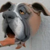 Boxer Ceramic Birdhouse