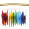 Rainbow Glass & Driftwood Wind Chime -Koziol Houses Shop Driftwood Rainbow Wind Chime