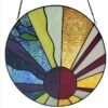 Earth Elements Stained Glass Panel -Koziol Houses Shop Earth Elements Stained Glass Panel