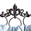 Fleur De Lis Iron Towel Rack -Koziol Houses Shop Fleur de lis iron towel rack