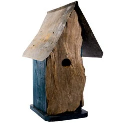Natural Log Front Birdhouses -Koziol Houses Shop Natural Log Front Birdhouse 1A
