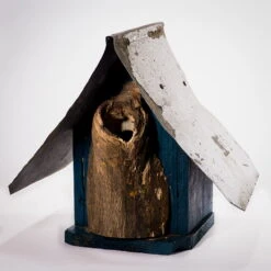 Natural Log Front Birdhouses -Koziol Houses Shop Natural Log Front Birdhouse 4A