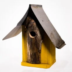 Natural Log Front Birdhouses -Koziol Houses Shop Natural Log Front Birdhouse 6A