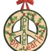 Peace On Earth Door Hanger- Vinyl/PVC
