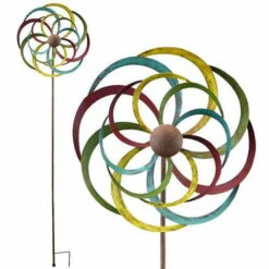 Flower Spinner Garden Stake 58"