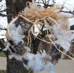 Nesting Material Wreath For Birds- Kit