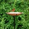 Solid Copper Staked Bird Bath- 2 Sizes -Koziol Houses Shop Solid Copper Staked Bird Bath