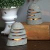 Stone Shade Candle Holder Set/2 -Koziol Houses Shop Stone Shade Candle Holder Set 2
