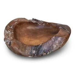 Natural Teak Root Bowls- 2 Sizes -Koziol Houses Shop Teak wood bowl 8