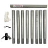 Telescoping Martin Pole- Galvanized 14 Ft. W/ Pulley System -Koziol Houses Shop Telescoping Martin Pole
