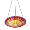 Tiffany Glass Hanging Bird Bath -Koziol Houses Shop Tiffany Glass Hanging Birdbath