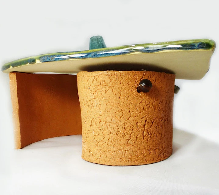 Stoneware Leaf Toad House 4 Stoneware Leaf Toad House - Image 2