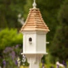 Vinyl Birdhouse-3 Nest 28x12 -Koziol Houses Shop Vinyl Birdhouse Shake Roof 3 Nest