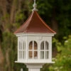 Copper Roof Vinyl/PVC Bird Feeder With Double Window- 29x14 -Koziol Houses Shop Vinyl Gazebo Bird Feeder Post Mount d4af9ab2 9a2a 4d9c b669 540724443cb1