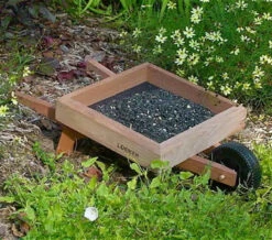 Wheelbarrow Ground Bird Feeder -Koziol Houses Shop Wheelbarrow