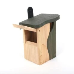 Natural Entry Wood Birdhouse -Koziol Houses Shop Wood Birdhouse Nest Cleanout Monitor