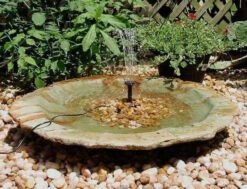 Large Ground Bird Bath- Organic Patina 10 Large Ground Bird Bath- Organic Patina -Koziol Houses Shop add a fountain