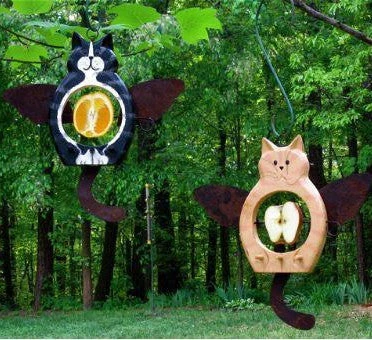 Angel Cats Fruit & Suet Feeder With Suet 3 Angel Cats Fruit & Suet Feeder With Suet