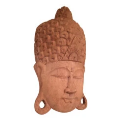 Wooden Buddha Face Wall Decor