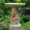 Cardinal Bird Bath With Locking Top -Koziol Houses Shop cardinal bird bath lock top