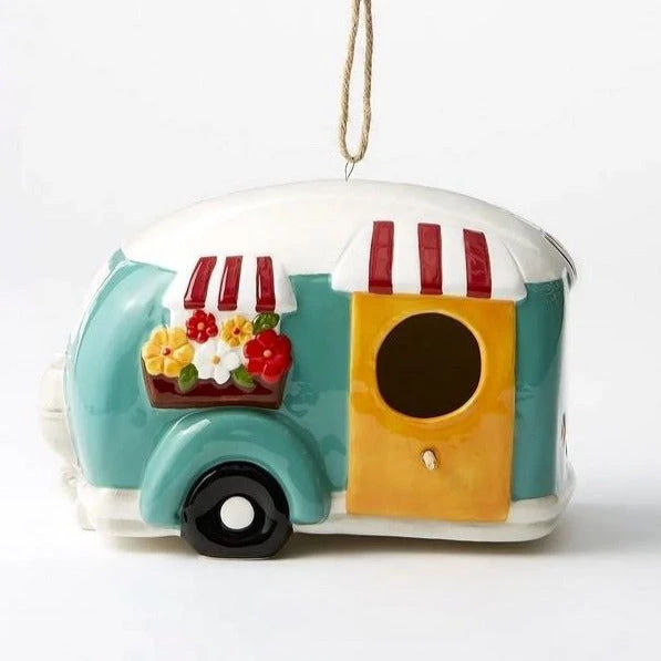 Ceramic Camper Birdhouse 4 Ceramic Camper Birdhouse - Image 2