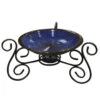 Solar Bird Bath With Stand -Koziol Houses Shop cobalt birdbath with stand