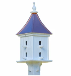 Copper Roof Birdhouse 28x12- 8 Perches -Koziol Houses Shop copper roof 28x12 perch BC