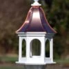 Copper Roof Gazebo Bird Feeder Bell Shape - 28x12 -Koziol Houses Shop copper roof bird feeder vinyl PVC 28x12 1