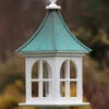 Copper Roof Bird Feeder Arch Window - 28x12 -Koziol Houses Shop copper roof bird feeder vinyl pvc 28x12 square 2
