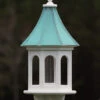 Copper Roof Gazebo Bird Feeder Slope- 36x14 -Koziol Houses Shop copper roof bird feeder vinyl pvc 36x14 slope 2