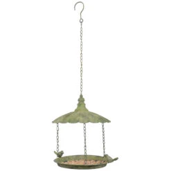 ESSCHERT DESIGN Antique Hanging Tray Bird Feeder -Koziol Houses Shop hanging tray feeder Detail