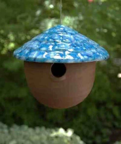 Gourd Bird Feeder -Koziol Houses Shop jj frostyblue