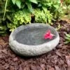 Organic River Stone Ground Bird Bath -Koziol Houses Shop organic stone ground bird bath