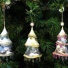 Vintage Kinkade Ornaments Set/3 -Koziol Houses Shop ornament set trees